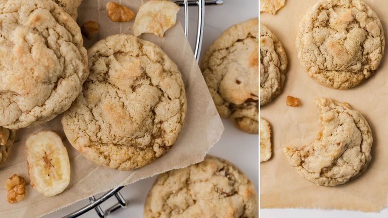 Banana Walnut Biscuits