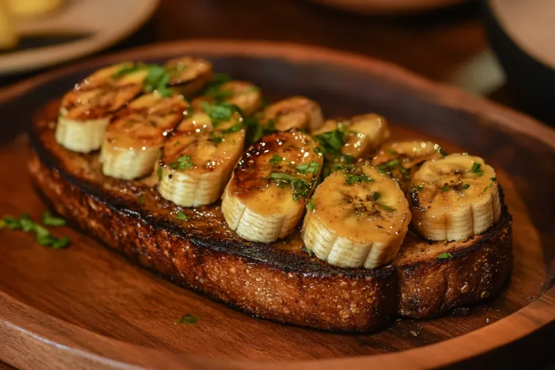 Banana Peanut Butter Toast