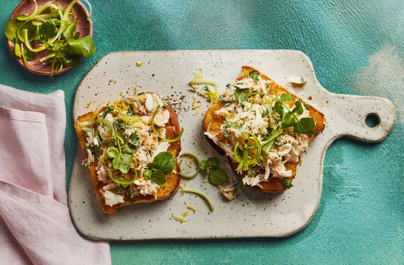 Avocado and Crab Toasts