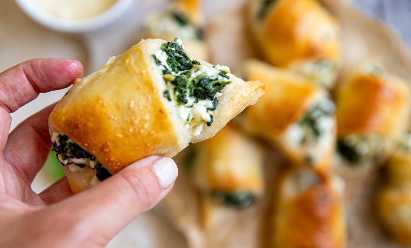 Spinach and Artichoke Dip Crescents