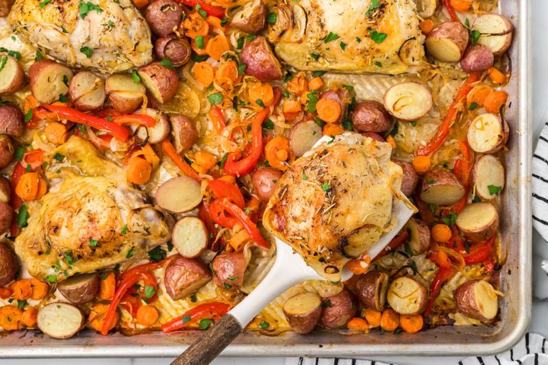 Sheet Pan Lemon Chicken