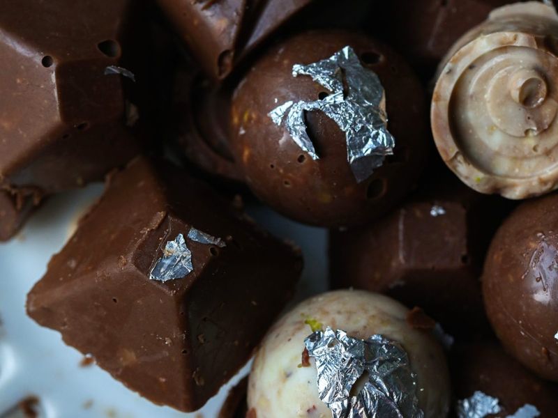 Saffron Chocolate Truffles