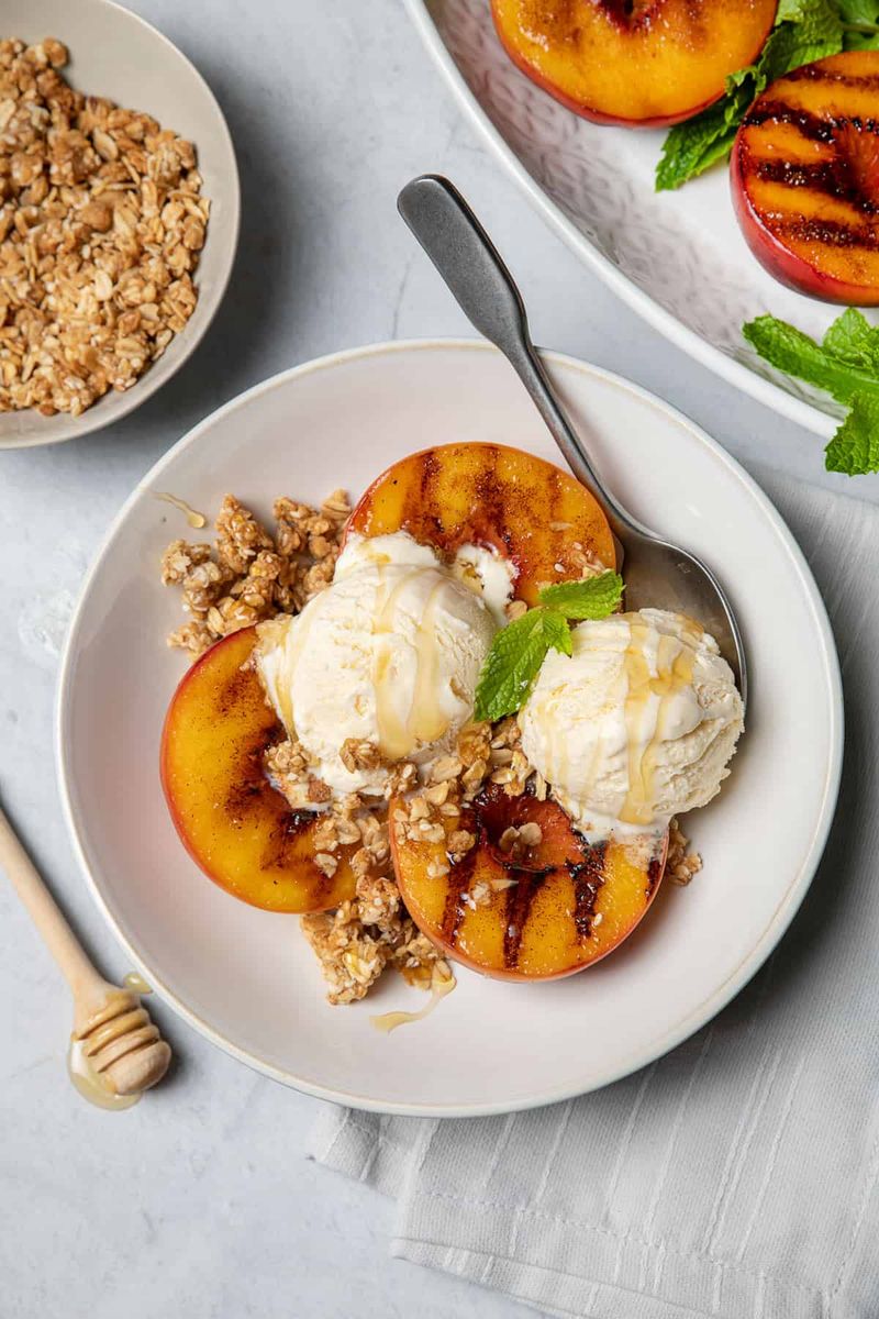 Grilled Peach Dessert