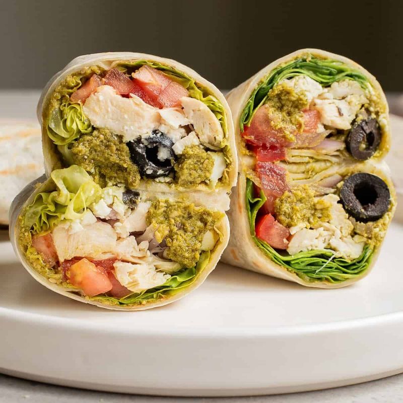 Mediterranean Chicken Wraps