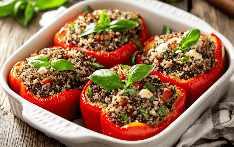 Stuffed Bell Peppers with Quinoa
