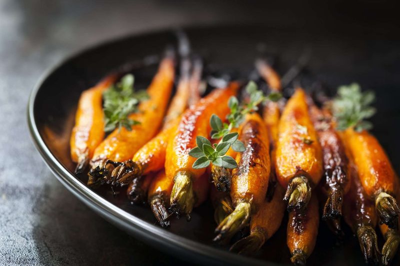 Maple Glazed Grilled Carrots
