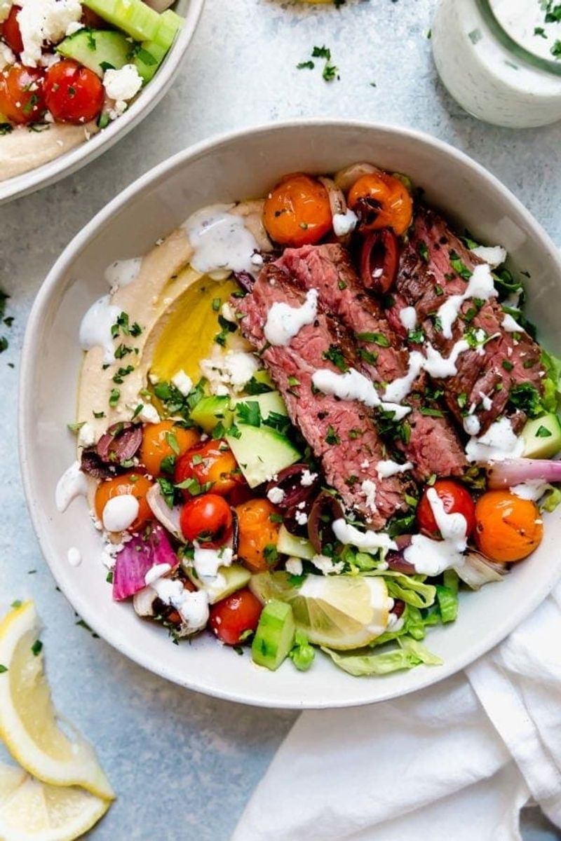 Greek Beef Bowls