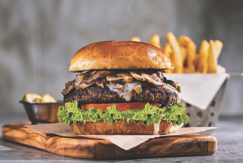 Truffle Mushroom Burger