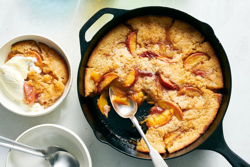 Skillet Peach Cobbler