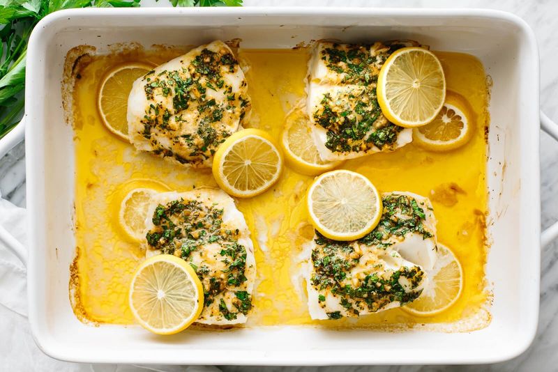 Baked Cod with Herb Crust
