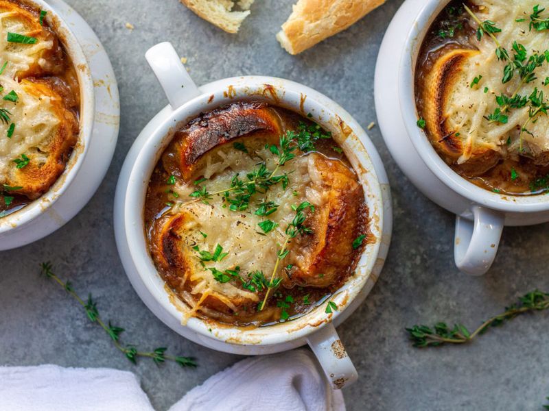 French Onion Soup with Wild Mushrooms