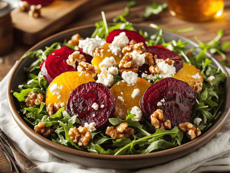 Roasted Beet and Goat Cheese Salad