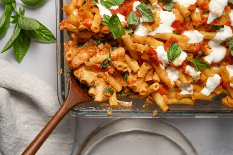 Baked Ziti with Spinach and Ricotta
