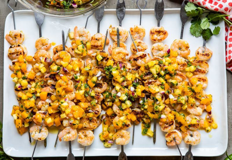 Grilled Shrimp and Pineapple Salsa