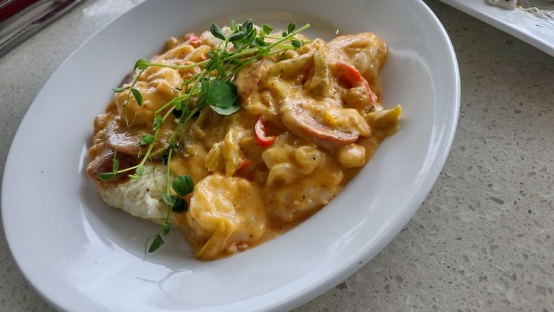 Alabama: Shrimp and Grits Pasta at The Hummingbird Way, Mobile