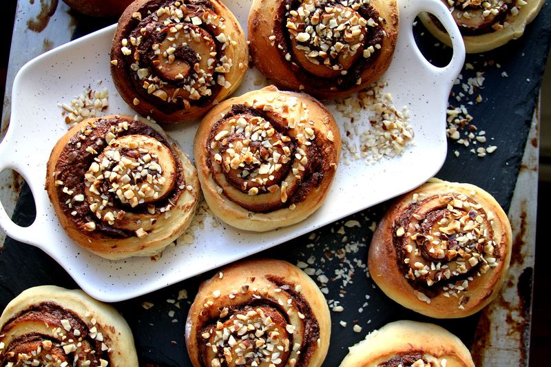 Nutella Swirl Cinnamon Rolls