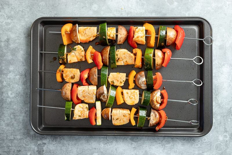 Grilled Halloumi Skewers
