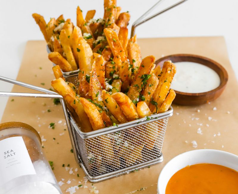 Crispy Garlic Parmesan Fries