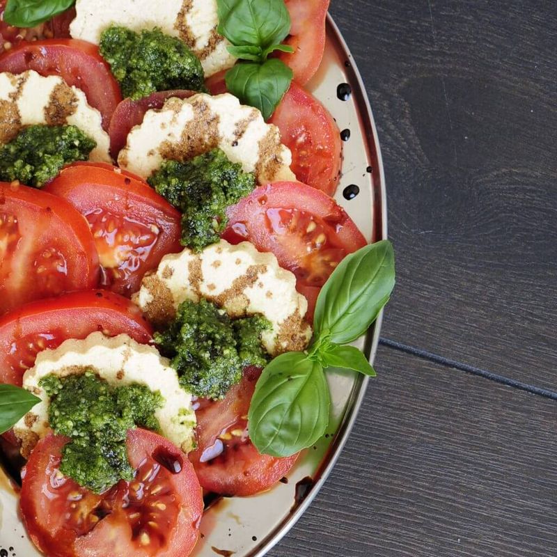 Tofu Caprese Salad