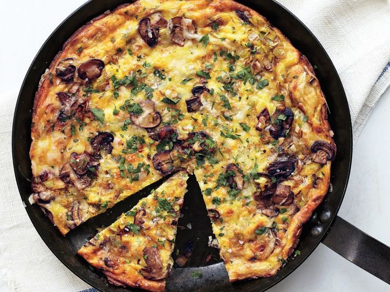 Mushroom and Cheese Frittata