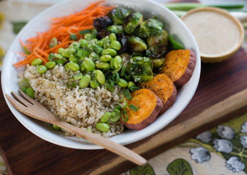 Brown Rice and Edamame Bowl