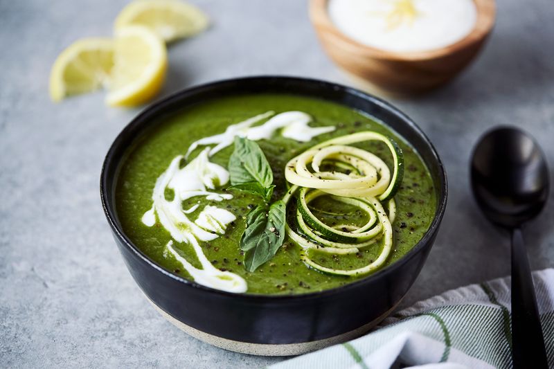 Zucchini and Basil Soup