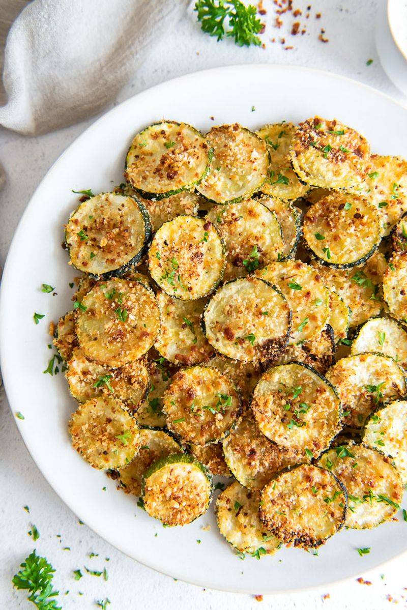 Parmesan-Crusted Zucchini Chips