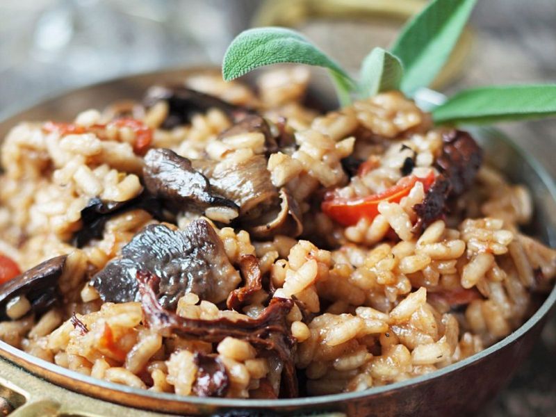Tomato and Mushroom Risotto