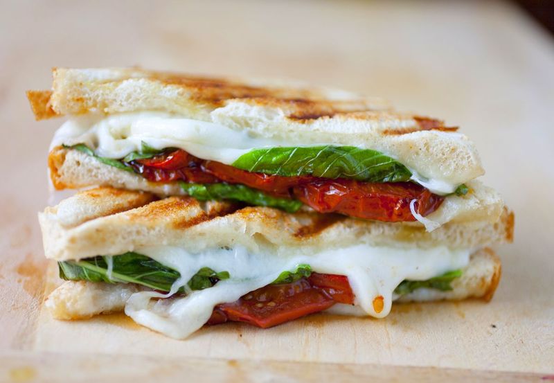 Tomato Basil Grilled Cheese
