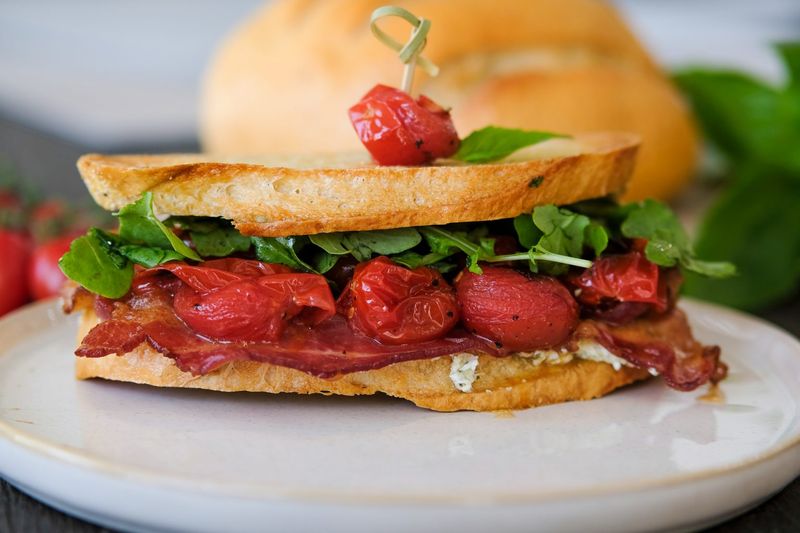 Roasted Tomato and Goat Cheese Sandwich