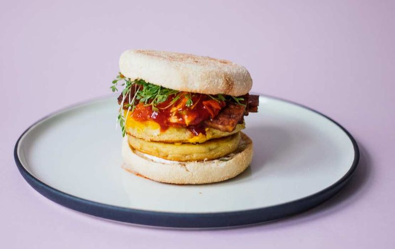 Sriracha Tomato Egg Sandwich