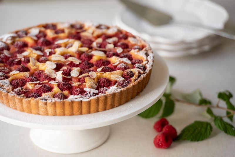 Raspberry Almond Tart