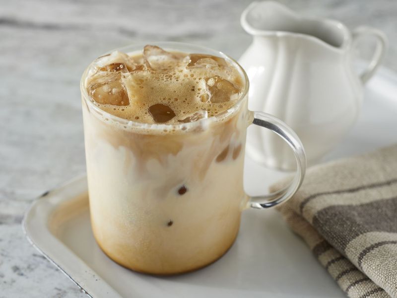 Iced Coffee with Vanilla and Cream