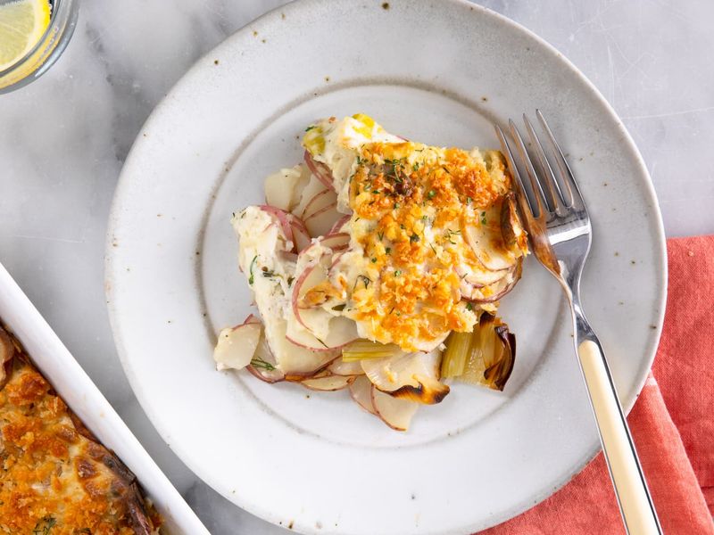 Potato and Leek Gratin