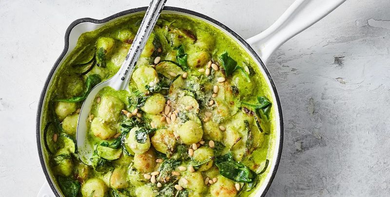 Spinach and Pesto Gnocchi