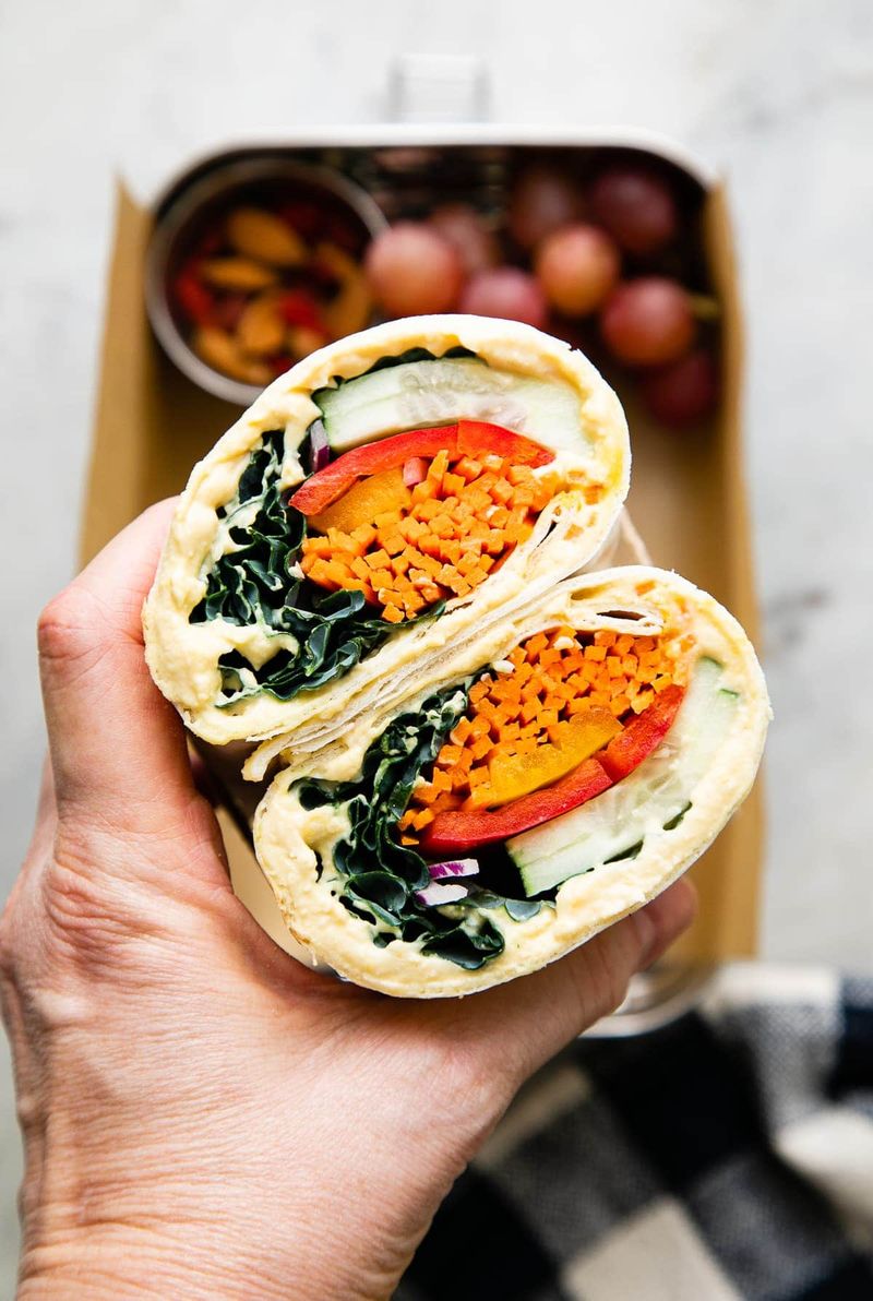 Hummus and Veggie Wrap