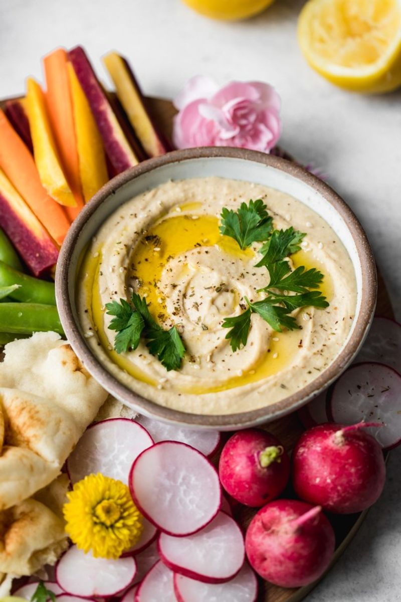 Hummus and Veggie Platter