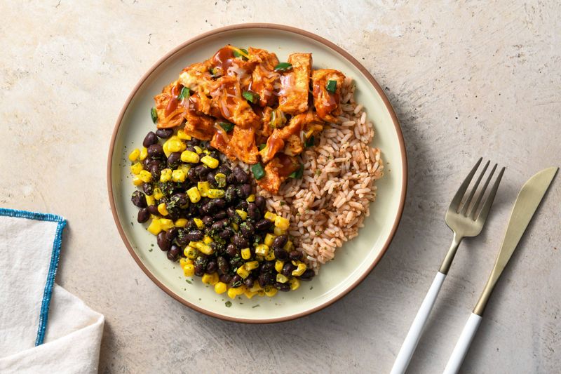 Spicy Chicken and Brown Rice Bowl