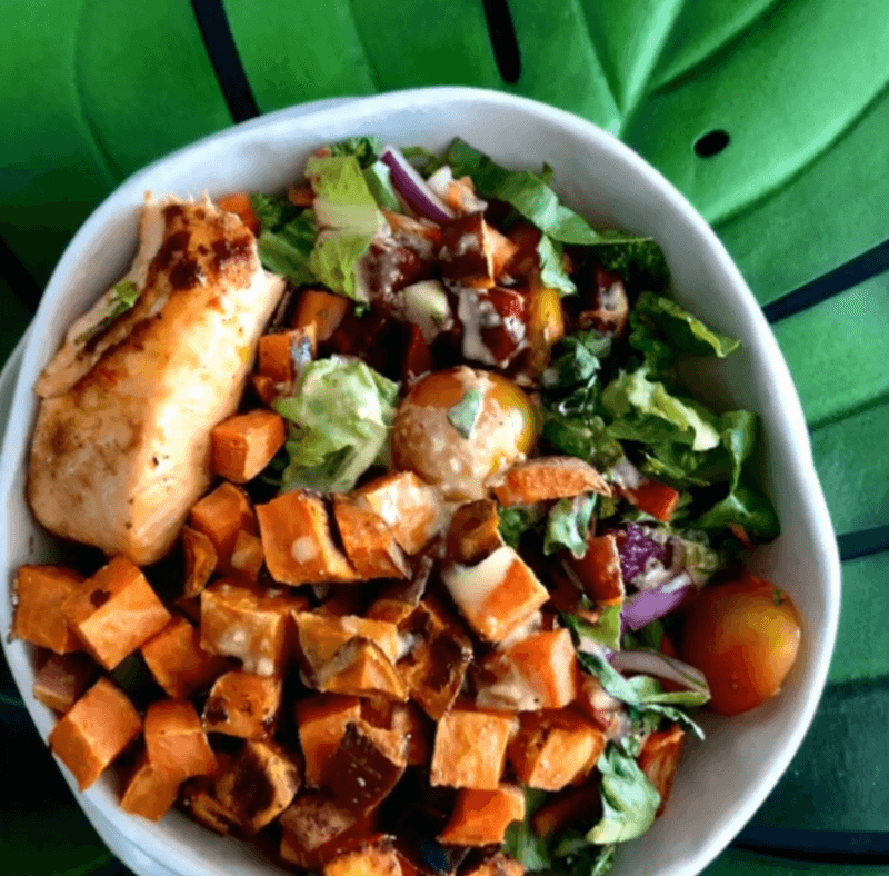 Salmon and Sweet Potato Salad