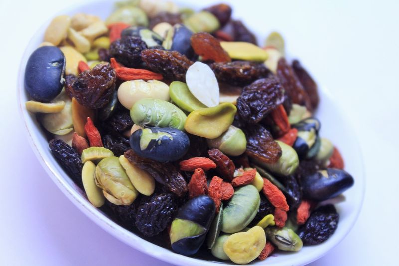 Trail Mix with Nuts and Dried Fruits