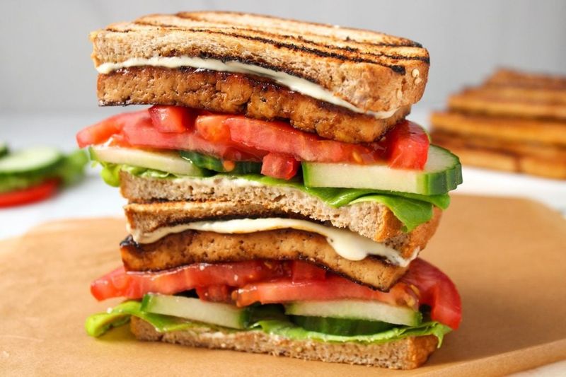 Savory Smoked Tofu Sandwich