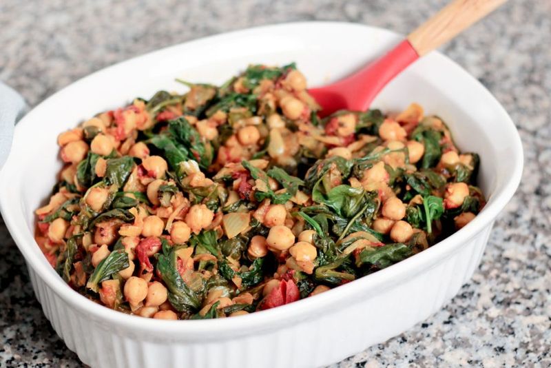 Chickpea and Spinach Stir-Fry