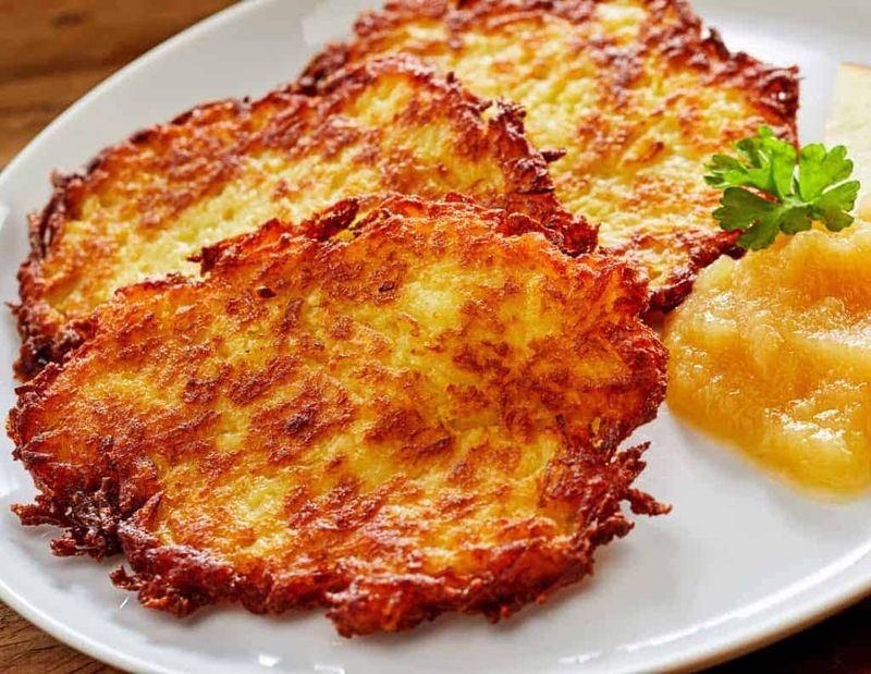 Potato Pancakes with Applesauce