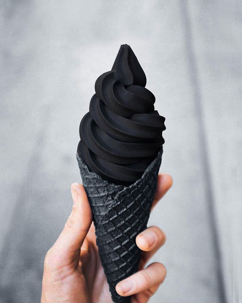 Activated Charcoal Ice Cream
