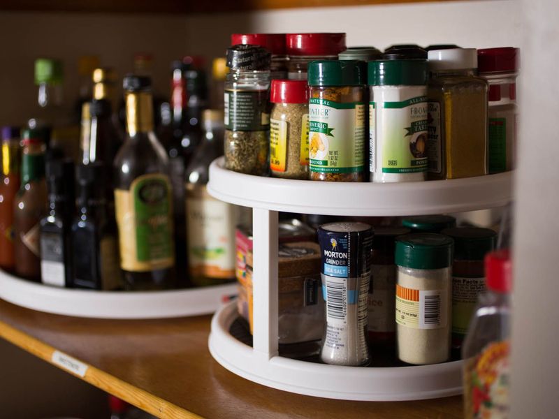 Cluttered Spice Rack