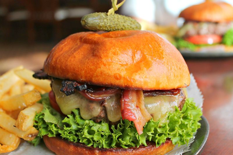 Vermont's Maple Bacon Cheeseburger