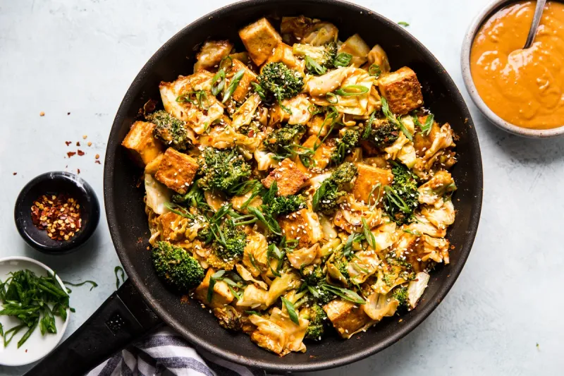 Spicy Peanut and Tofu Stir-Fry