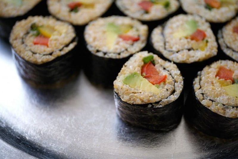 Vegan Sushi Rolls with Quinoa