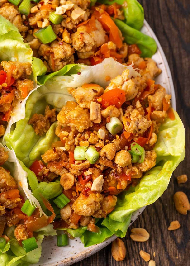 Asian Chicken Lettuce Wraps