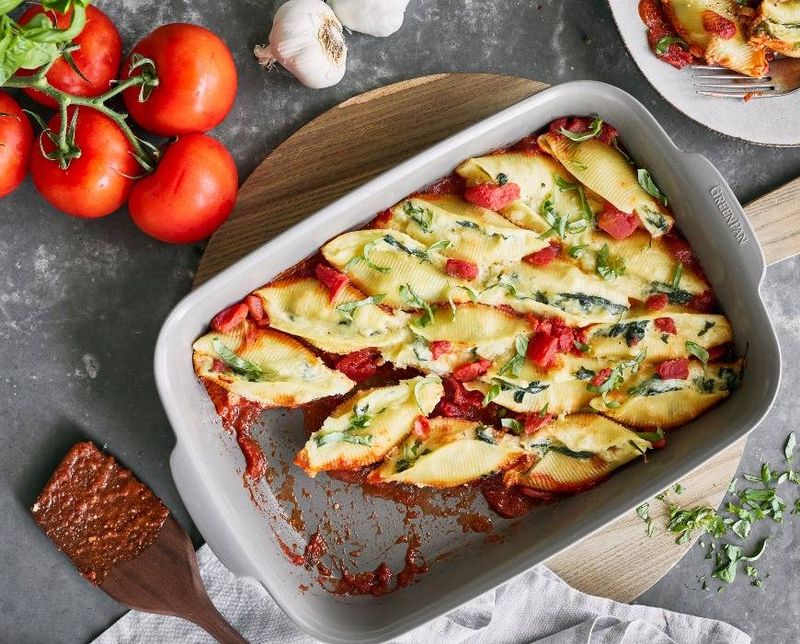 Spinach and Ricotta Stuffed Shells